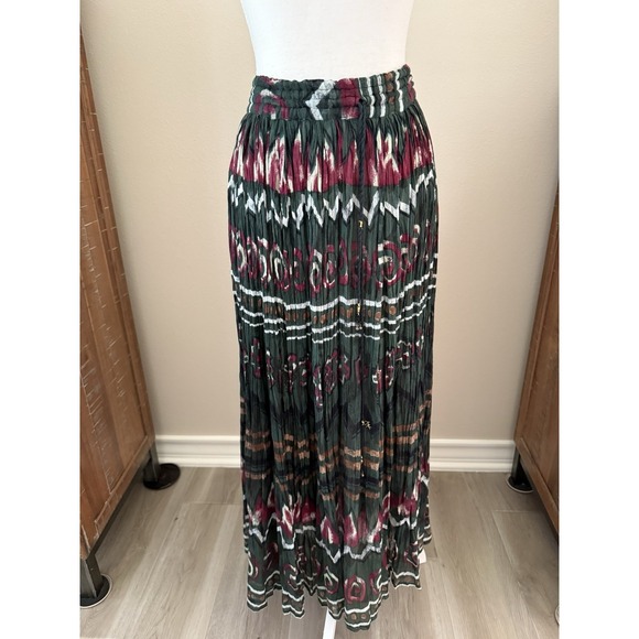 Just Class Dresses & Skirts - Vintage Just‎ Classics Boho Gauze Maxi Skirt M India Festival Crinkle Cotton